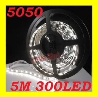 300 led 5050 smd white flexible light strip non waterproof