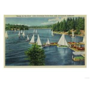     Lake Arrowhead, CA Premium Poster Print, 24x18