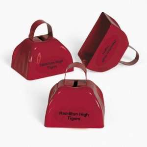  Personalized Red Cowbells   Novelty Toys & Noisemakers 