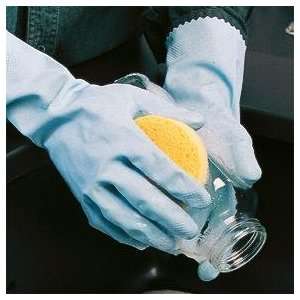Ansell FL100 Flock Lined Latex Gloves, X Large; Yellow  
