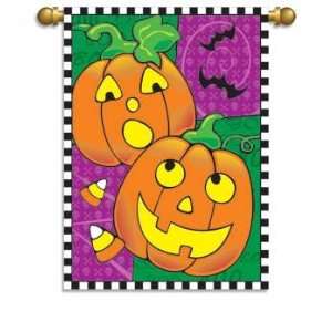  Jack o Lanterns Garden Flag Banner 29 x 42 Patio, Lawn & Garden