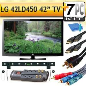  LG 42LD450 42 1080p LCD HDTV with Ultra Slim Flat Wall 
