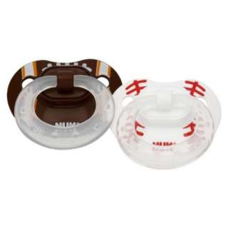   Sports Theme Orthodontic Silicone Pacifiers  0 6M 885131628077  