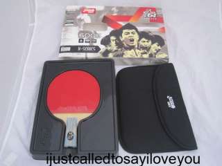 DHS 6006 Table Tennis Bat Paddle Racket Short Penhold Ping Pong w/ 4 