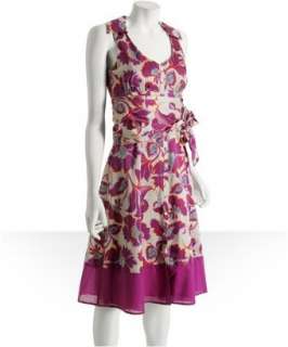 Nanette Lepore violet floral cotton silk Hold Me Tight dress 