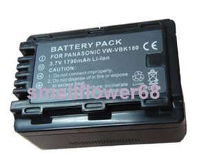 Battery VBK180 for Panasonic HDC HS60 HDC SD60 HDC SD40 SDR H100 SDR 