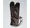 Prada black lambskin cashmere lined gloves  