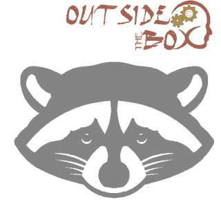   silhouette scroll saw pattern called Raccoon (WP 731) by OTB