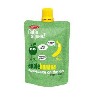 GoGo SqueeZ AppleBanana, Applesauce on the Go, 3.2 Ounce Pouches (Pack 
