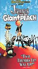 James and the Giant Peach VHS, 1996  