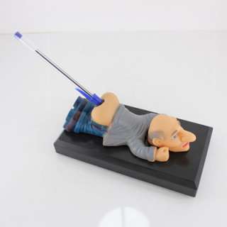 Novelty Sound Activated Old Chap Butt Funny Pen Holder P033  