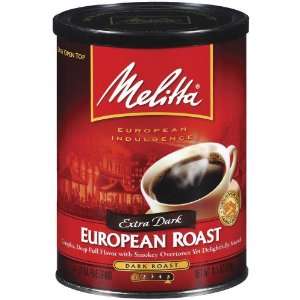 Melitta 60142 European Roast Extra Dark Ground Coffee   10.5 Ounce 