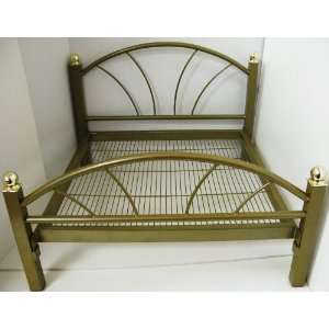    DOG / CAT / PET GOLD METAL BRASS STYLE BED 