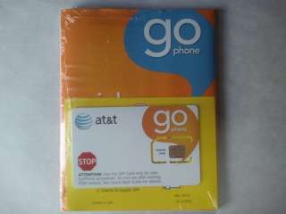 New AT&T Go Phone Prepaid 3G MicroSim for iPad/iPhone 4  