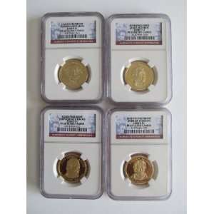   Coin Set $1 PF69 NGC Ultra Cameo Four Proof Dollars 