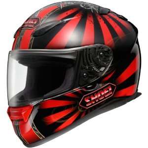 Shoei RF 1100 Conqueror Full Face Motorcycle Helmet TC 10 Black Extra 