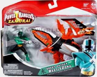 POWER RANGERS SAMURAI BEETLEZORD Green Ranger Forest NIP Bandai MMPR 