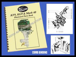 Mercury KF9, KG9 & Mark 40 Illustrated Parts Book 35PG  
