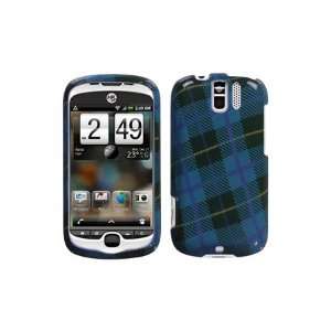  Blue Plaid Weave Phone Protector Cover for HTC myTouch 3G 