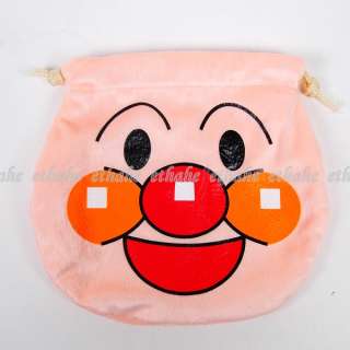 Anpanman Jewelry Gift Bag Drawstring Pouch Pink 2NER  