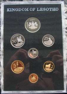 Lesotho 1979 Mint Box Set of 7 Coins,Proof  