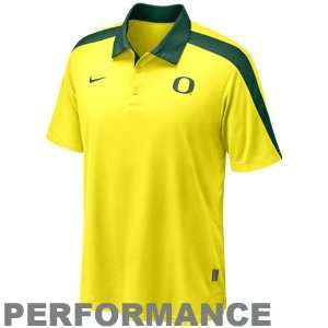 com Nike Oregon Ducks Yellow 2011 Coaches Hot Route Performance Polo 