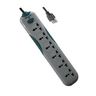Universal Power Strip 6 Outlets   100V to 220V/250V and 2550 Watts 