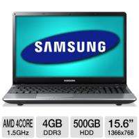 Samsung NP305E5A A03US Laptop 15.6 LED AMD Quad Core A6 3420M 4GB 