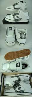 New Mens 13 DCRadarWhite Leather Skate Shoes  