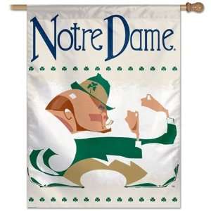  Notre Dame Fighting Irish Flag   Throwback 27X37 House 