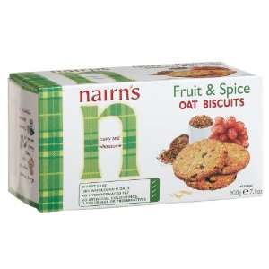 Nairns Fruit & Spice Oat Biscuits, 7.1 Ounce Box  Grocery 