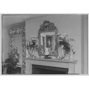   Hill, Fairfield, Connecticut. Living room mantel 1945