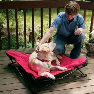 Coleman Pet Dog Bed Bone Lounger LG/XL Camping Gift Set w/ Bowl & Duck 