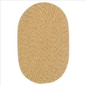  Braided Softex Pale Banana Check Outdoor Rug Size 24 x 