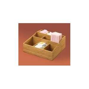    Mil Bamboo Coffee Amenity Organizer 9 Compartments