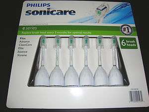 Philips Sonicare Toothbrush e Series Replacement Brush Heads   6 Pack 
