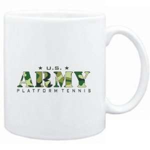  Mug White  US ARMY Platform Tennis / CAMOUFLAGE  Sports 