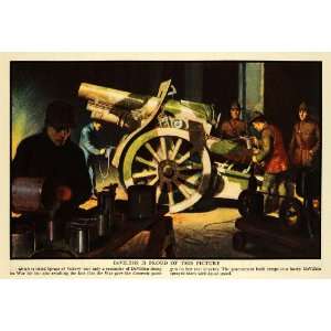   War Cannon Paint Gun Military Spray Painting   Original Color Print