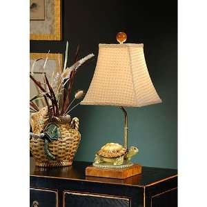   Cute Little Turtle 1 Light Table Lamps in Hand Painted Earthenware