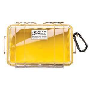  PELICAN 1050 MICRO CASE YELLOW WITH CLEAR LID Sports 