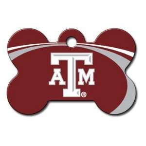 Quick Tag Texas A&M Aggies NCAA Bone Personalized Engraved Pet ID Tag 