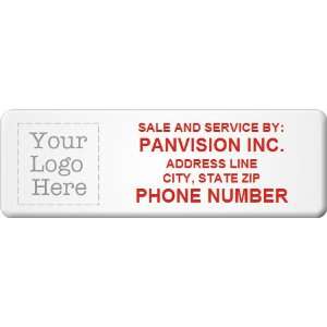   Company Name, Phone Number PermaGuard Matte, 3 x 1