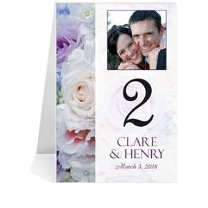  Photo Table Number Cards   Rose Bouquet Glee #1 Thru #43 