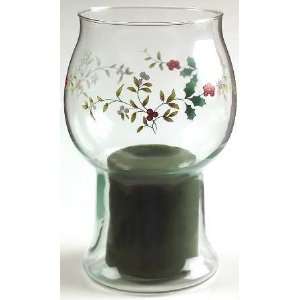 Pfaltzgraff Winterberry Glass Pillar Float Candleholder, Fine China 
