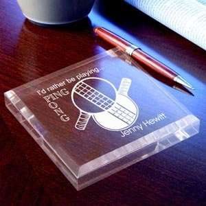  Personalized Ping Pong™ Keepsake & Paperweight Sports 
