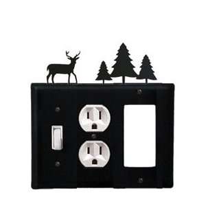  Deer Combination Cover   Switch, Outlet And GFI Pine Trees 