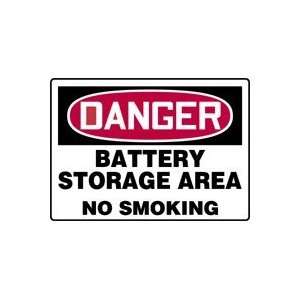   STORAGE AREA NO SMOKING 7 x 10 Dura Plastic Sign