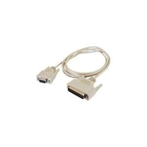   DB9F TO DB25M HP PLOTTER SERIAL CABLE BEIGE