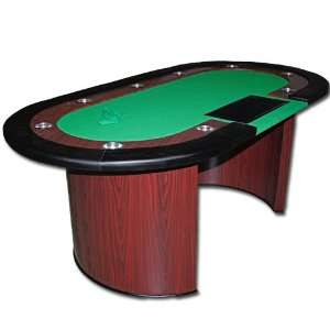   Crescent Base Poker Table with Dealer Position