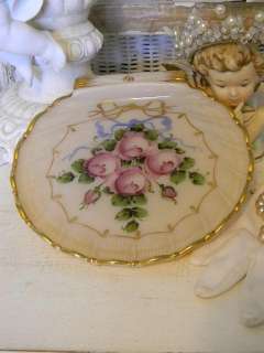 OMG~Vintage Cambridge Shell Pink Dish~Charleton ROSES  